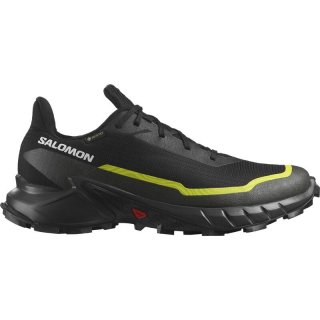 Salomon Herren Trailrunningschuhe SHOES ALPHACROSS 5 GTX - Schwarz/Torf/Schwefelquelle