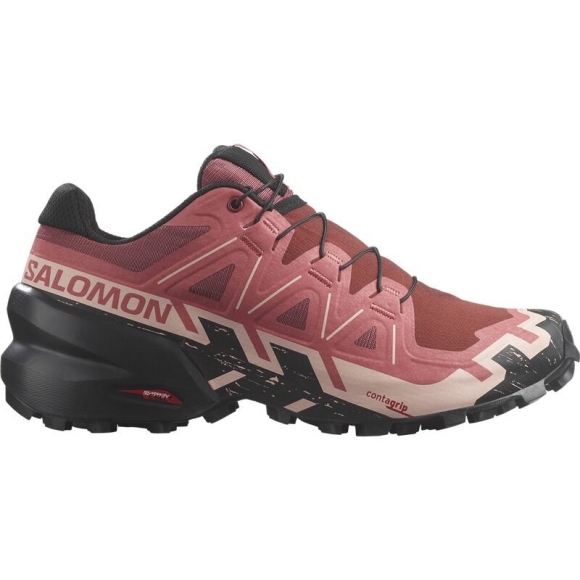 Salomon Damen Trailrunningschuhe SHOES SPEEDCROSS 6 W - Kuhhaut/Schwarz/Englische Rose
