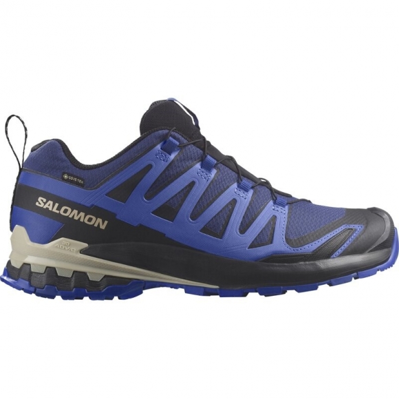 Salomon Herren Trailrunningschuhe SHOES XA PRO 3D V9 GTX - Blauer Druck/Surf the Web/Lapisblau