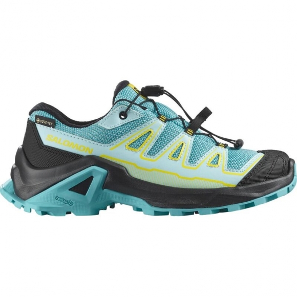 Salomon Kinder Walkingschuhe SHOES X ULTRA GTX J Blue - Blau Curaçao/Turbulenz/Gelbe Iris
