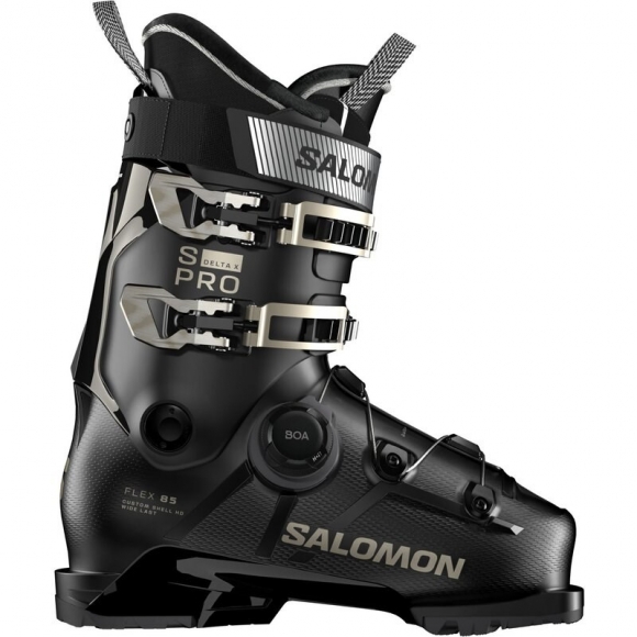 Salomon Damen Ski-Schuhe ALP. BOOTS - Schwarz/Schwarz/Hellbronze Metallic