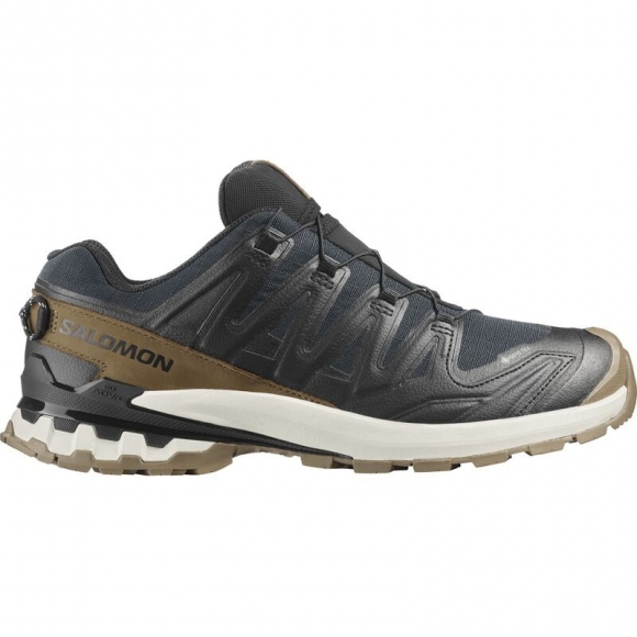 Salomon Herren Trailrunningschuhe SHOES XA PRO 3D V9 GTX LIFELONG M - Schwarz/Coyote Brown/Vanilleeis