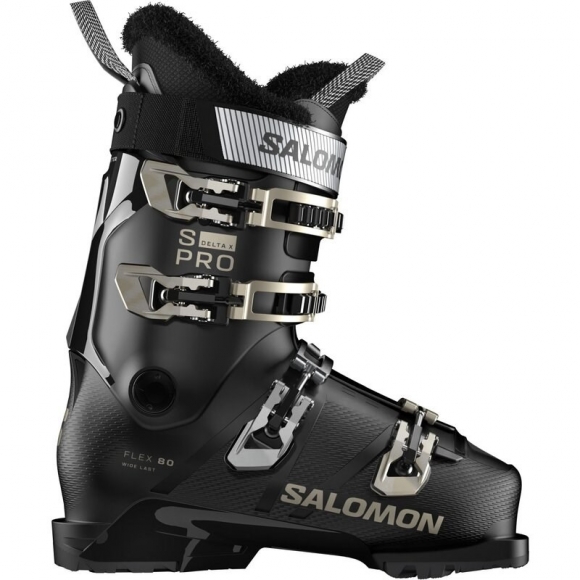 Salomon Damen Ski-Schuhe ALP. BOOTS - Schwarz/Schwarz/Hellbronze-Metallic