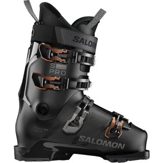 Salomon Herren Ski-Schuhe ALP. BOOTS - Schwarz/Dunkelgrau Metallic/Orange Tiger