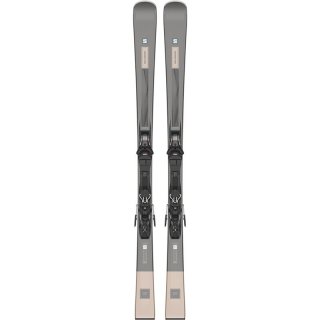 Salomon Damen All-Mountain Ski E - Schwarz Metallic/Rosa Gold Metallic/Schwarz