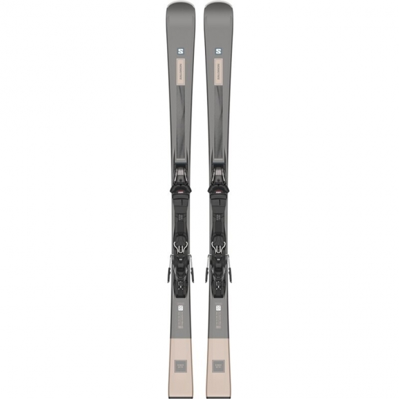 Salomon Damen All-Mountain Ski E - Schwarz Metallic/Rosa Gold Metallic/Schwarz