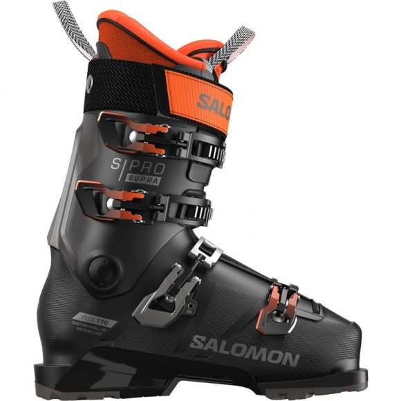 Salomon Herren Ski-Schuhe ALP. BOOTS - Schwarz/Dunkelgrau Metallic/Orange Tiger