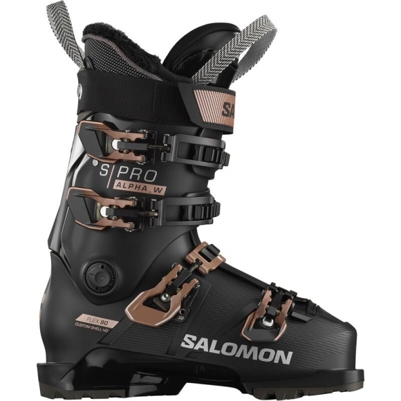 Salomon Damen ALP. BOOTS - Schwarz/Rosagold Metallic/Silber