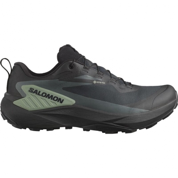 Salomon Herren Trailrunningschuhe SHOES GENESIS GTX - Schwarz/Agavengrün/Urban Chic