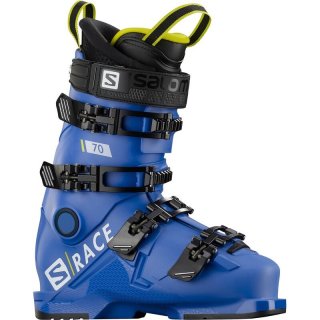 Salomon Kinder Skischuhe - Rennblau/Säuregrün/SCHWARZ
