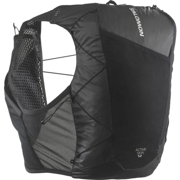 Salomon Rucksack ACT SKIN 12 NO FLASKS - SCHWARZ / METALL