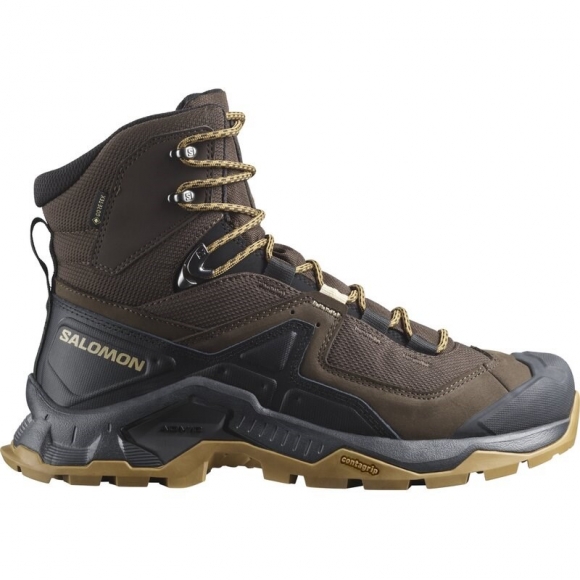 Salomon Herren Trekkingstiefel SHOES QUEST ELEMENT GTX - Delicioso/Schwarz/Mattgold