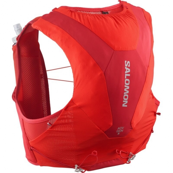 Salomon Rucksack ADV SKIN 5 SET FLAME - Flammenrot / Haute Red