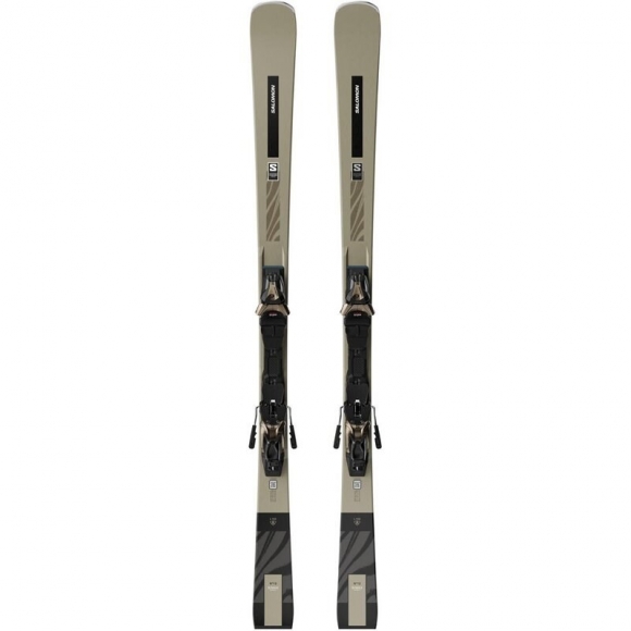 Salomon Damen All-Mountain Ski E - Light Bronze Metallic/Black