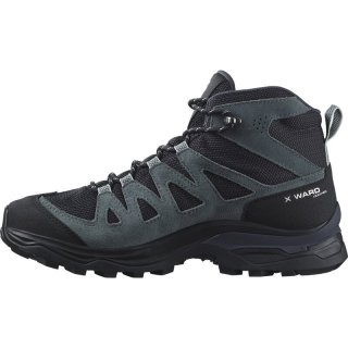 Salomon Damen Trekkingstiefel SHOES X WARD LEATHER MID GTX W India - Tinte/Schwarz/Stürmisches Wetter