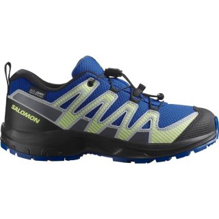 Salomon Kinder Trekkinghalbschuhe SHOES XA PRO V8 WP J - Nautischblau/Schwarz/Scharfes Grün