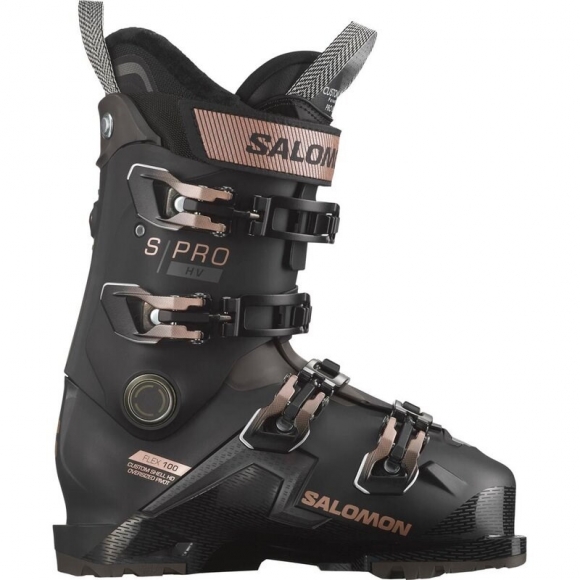Salomon Damen Ski-Schuhe ALP. BOOTS - Schwarz/Roségold Metallic/Beluga