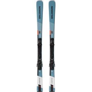 Salomon Herren All-Mountain Ski E - Tahiti-Türkis/Hellrot/Schwarz