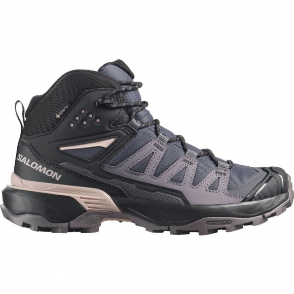 Salomon Damen Trekkingstiefel SHOES X ULTRA 360 MID GTX W 9 - Neun Eisen/Excalibur/Schattengrau