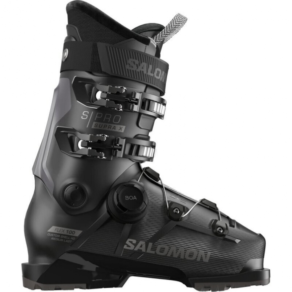 Salomon Herren Ski-Schuhe ALP. BOOTS - Schwarz/Dunkelgrau Metallic/Dunkelgrau Metallic