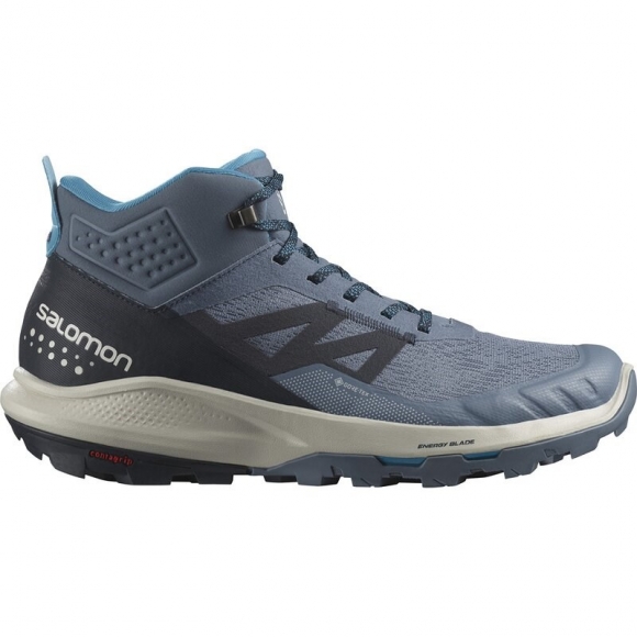 Salomon Herren Multifunktionsstiefel SHOES OUTpulse Mid GTX China - Chinablau/Kohlenstoff/Mondgestein