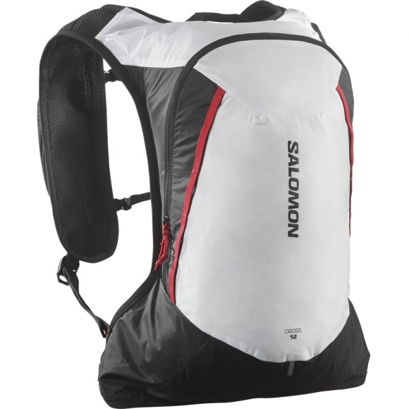 Salomon Rucksack CROSS 12 - SCHWARZ/WEISS/ROT (HOCHRISIKO)