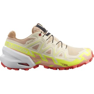 Salomon Damen Trailrunningschuhe SHOES SPEEDCROSS 6 GTX W - Haselnuss/Sicherheitsgelb/Feurige Koralle