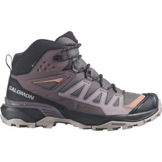 Salomon Damen Trekkingstiefel SHOES X ULTRA 360 MID GTX - Pflaumenkätzchen/Phantom/Kork