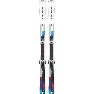 Salomon Herren All-Mountain Ski E ADDIKT + Z12 GW F80 - Weiß/Schwarz/Pastell-Neonblau 3