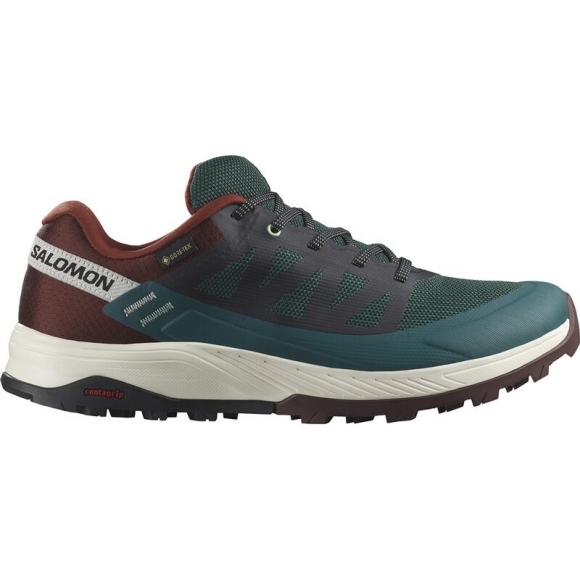 Salomon Herren Multifunktionsschuhe SHOES OUTRISE GTX - Ponderosa-Kiefer/Bitterschokolade/Vanille