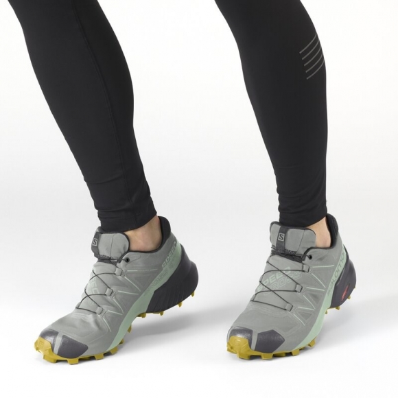 Salomon Damen Trailrunningschuhe SHOES SPEEDCROSS 5 GTX W Wrought - Schmiedeeisen/Spray/Antikes Moos