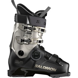 Salomon Damen Ski-Schuhe ALP. BOOTS - Schwarz/Hellbronze-Metallic/Hellbronze