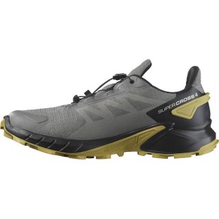 Salomon Herren Trailrunningschuhe SHOES SUPERCROSS 4 GTX - Zinn/Schwarz/Kressegrün