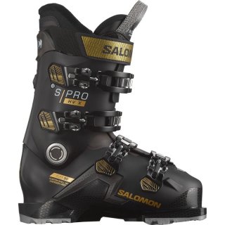 Salomon Damen Ski-Schuhe ALP. BOOTS - Schwarz/Beluga/Gold Metallic