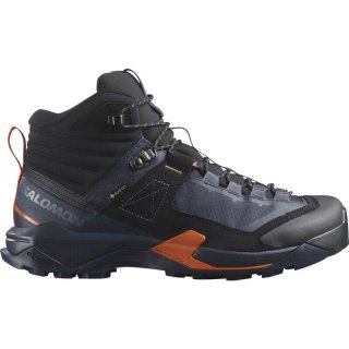 Salomon Herren Multifunktionsstiefel SHOES X ULTRA ALPINE MID GTX Blue - Blaue Nächte/Schwarz/Rotorange