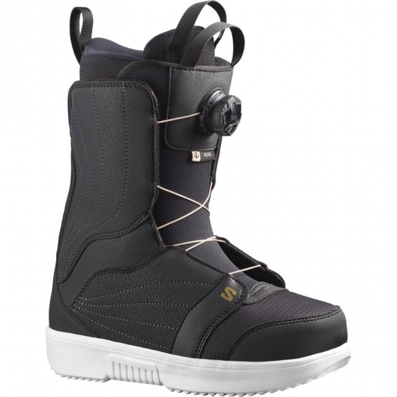 Salomon Damen Snowboot SNOW. BOOTS PEARL BOA - Schwarz/Weiß/Gold