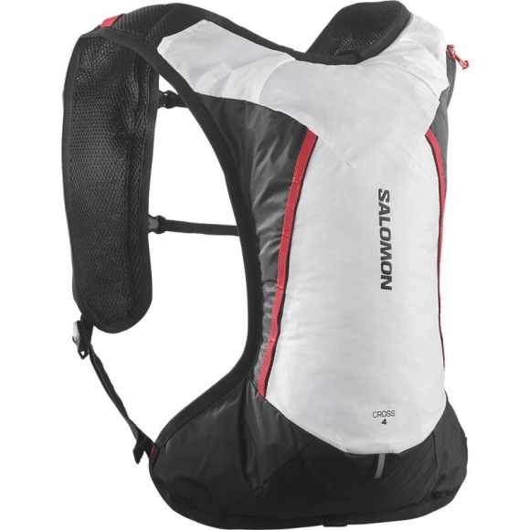 Salomon Rucksack CROSS 4 - SCHWARZ/WEISS/ROT (HOCHRISIKO)