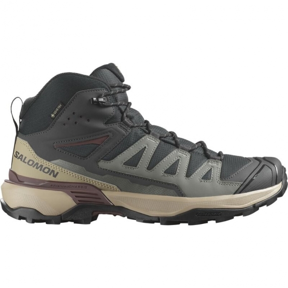 Salomon Herren Multifunktionsstiefel SHOES X ULTRA 360 MID GTX - Phantom/Wüstenbraun/Rumrosine