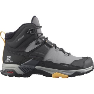 Salomon Herren Stiefel SHOES X ULTRA 4 MID WINTER TS CSWP - Quiet Shade/Schwarz/Warm Apricot