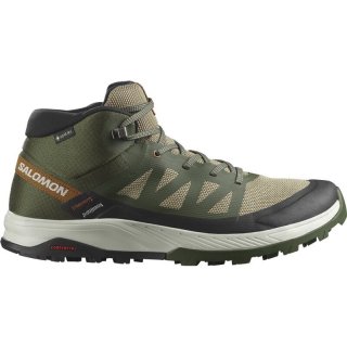Salomon Herren Multifunktionsstiefel SHOES OUTRISE MID GTX - Olivennacht/Regentag/Zuckermandel