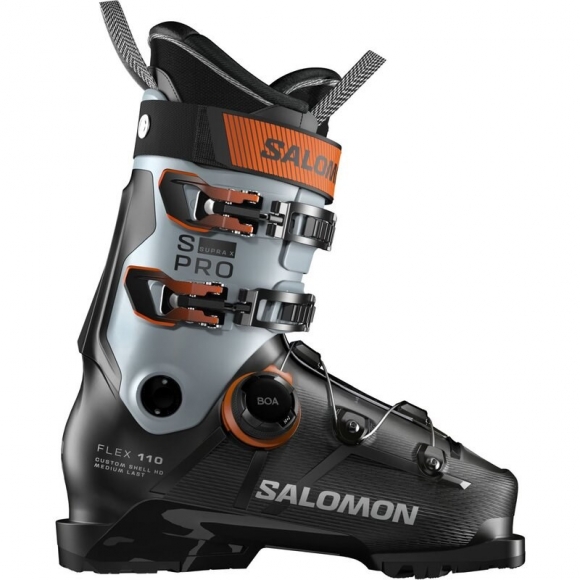 Salomon Herren Ski-Schuhe ALP. BOOTS - Black/Arona/Orange Tiger