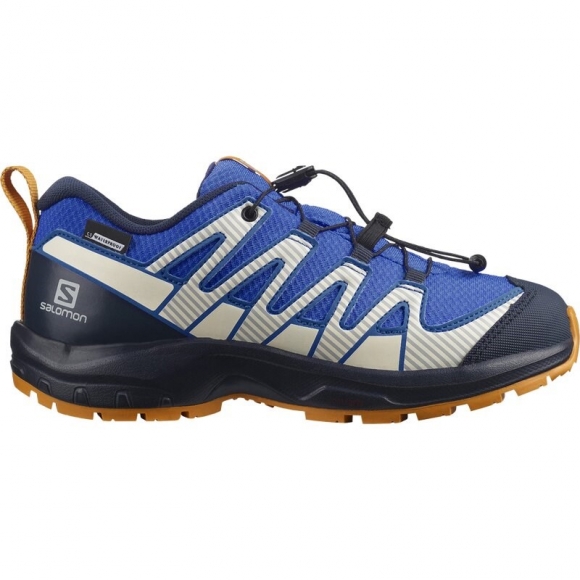 Salomon Kinder Multifunktionsschuhe SHOES XA PRO V8 CSWP J Palace - Palastblau/Marineblau/Butterscotch