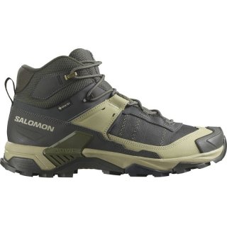 Salomon Herren Multifunktionsstiefel SHOES X ULTRA 5 MID GTX - Torf/Graugrün/Blaue Nächte