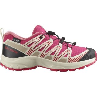 Salomon Kinder Trekkinghalbschuhe SHOES XA PRO V8 WP J - Rotrot/Vanilleeis/Flamingorosa