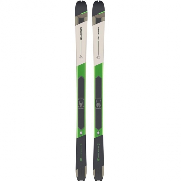 Salomon Herren Freeride Ski T MTN 86 PRO + Skins Ptl - Rainy Day/Black/Pastel Neon Green 1