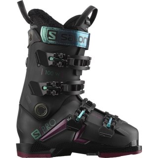 Salomon Damen ALP. BOOTS - Schwarz/Burgund/Shift Green/Blau