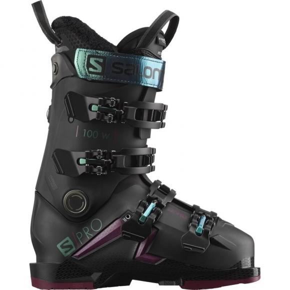 Salomon Damen ALP. BOOTS - Schwarz/Burgund/Shift Green/Blau