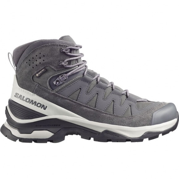 Salomon Herren Trekkingstiefel SHOES QUEST ECHO GTX M - Asphalt/Schmiedeeisen/Spargelgrün