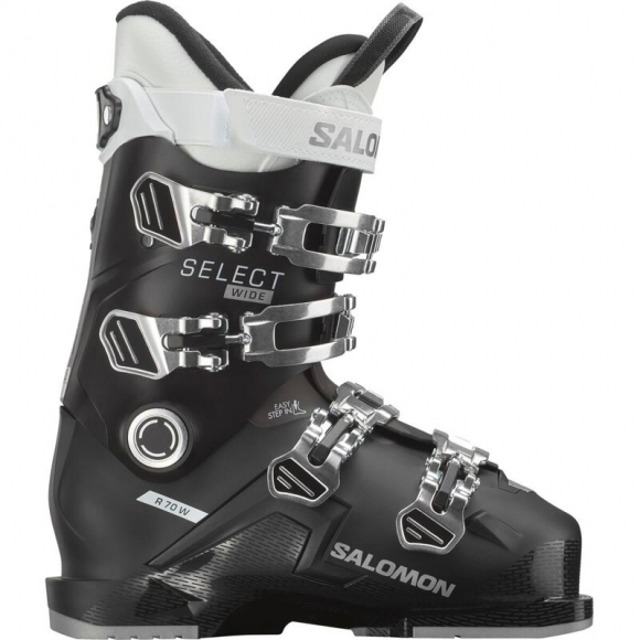 Salomon Damen Ski-Schuhe ALP. BOOTS SELECT WIDE R70 - Schwarz/Weiß/Silber Metallic