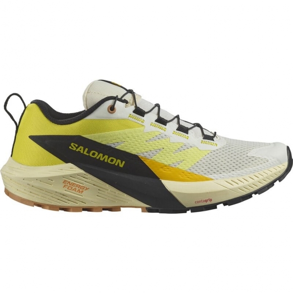 Salomon Damen Trailrunningschuhe SHOES SENSE RIDE 5 W - Vanilleeis/Schwefelquelle/Schwarz
